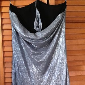 Silence + Noise Posh Metallic Maxi Slip Dress